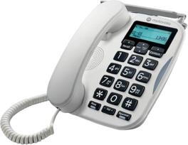 "Motorola Voice FW500" stalinis telefonas su SIM kortele ir fiksuotojo ryšio linija - 4G LTE atsarginis telefonas, iki 8 valandų veikianti baterija, avarinis telefonas dingus elektrai, dideli mygtukai