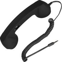 "Vikye" belaidis retro telefono ragelis, apsaugotas nuo spinduliavimo, skirtas mobiliesiems telefonams, juodas
