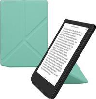 kwmobile dėklas, suderinamas su Pocketbook Verse/Verse Lite/Verse Pro/Color/Vivlio Light/Light HD Case - Dirbtinės odos dėklas - apsauginis elektroninės skaityklės dėklas - Mint Green viršelis