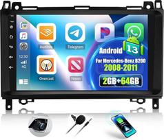 OiLiehu 2G + 64G Android 13 Dvigubas DIN radijo imtuvas Carplay Android automobilinis radijas su 9 colių ekranu, skirtas Mercedes Benz Sprinter B200 W906 W639 AB klasei W169 W245 2008-2011 su WiFi/GPS/Bluetooth/FM RDS/EQ