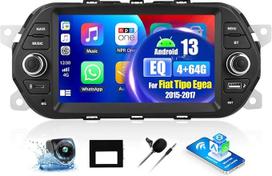 OiLiehu 4G + 64G Android 13 automobilinis radijo imtuvas Fiat Tipo Egea 2015-2017 Belaidis CarPlay Android automobilinis 7 colių automobilinis radijo imtuvas su ekranu su Bluetooth GPS Mirror Link FM RDS WiFi SWC EQ atbulinės eigos kamera