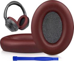 SOULWIT baltyminės odos atsarginės ausinių pagalvėlės "Sony WH-1000XM3" (WH1000XM3) ausinėms, atsarginės pagalvėlės su minkšta baltymine oda, triukšmą izoliuojančiomis atminties putomis