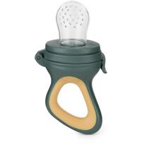 Petite&Mars Silicone Food Feeder 6m+ kramtukas Green&Ochre 1 vnt.
