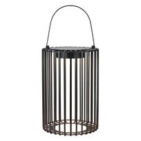 Juodos spalvos lauko LED žibintas saulės baterijos/USB (aukštis 54 cm) Cavia – Markslöjd