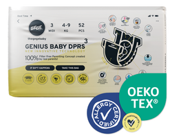 GEGE Genius Baby DPRS (4-9 kg) Midi 3 sauskelnės, 52 vnt.