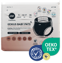 GEGE Genius Baby PNTS (12-17 kg) Junior 5 sauskelnės-kelnaitės, 36 vnt.