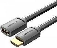 CABLE HDMI MALE/FEMALE 4K/1M BLACK AHCBF VENTION AHCBF | 6922794766853