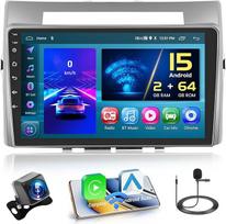 "Hikity" [2+64GB] "Android 15" automobilinis radijas "Toyota Corolla Verso 2004-2009" "CarPlay Android" automobilinis belaidis 9 colių ekrano automobilinis radijas, "Bluetooth", "Mirror Link", GPS "WiFi" FM RDS SWC EQ