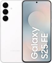 "Samsung Galaxy S25 FE" su "Galaxy AI", mobilusis telefonas su "Android", 6,7 colių FHD ekranas, 50 MP fotoaparatas, 128GB atmintis, 8GB RAM, 4900 mAh baterija, baltas