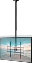 50-100 colių televizoriaus laikiklis ant lubų, 80 kg apkrovos talpa, VESA 800 x 600, reguliuojamas aukštis (1090-1690 mm), pasukamas ir pakreipiamas, profesionalus televizoriaus laikiklis komerciniams ir namų kino teatrams, juodas