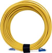 Elfcam - 25 m Fibre Optic Cable LC/UPC to LC/UPC Simplex Singlemode 9/125 µm, Fibre Optic Cable LSZH (25 m)