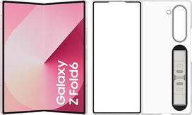 Išmanusis telefonas "Samsung Galaxy Z Fold6" su dirbtiniu intelektu, mobiliojo ryšio telefonas be SIM blokavimo ir be sutarties, 256GB atminties, 50 MP fotoaparatas, didelis ekranas, ilgai veikianti baterija, rožinės spalvos + skaidrus dėklas