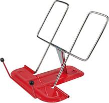 Metalinis stalinis stovas knygoms, užrašų knygelėms ir reguliuojamiems planšetiniams kompiuteriams su 3 posvyriais, matmenys 17,5 x 10 x 23,5 cm (5 vnt.)