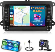 Motorsi [2+64G] Belaidis "CarPlay" automobilinis radijas VW/Seat, 7 policijos "Android" HD jutiklinis ekranas Automobilinė stereofoninė sistema su "Android" automobiliu / "Bluetooth" GPS / WiFi / HiFi / RDS / USB / FM / WC / RCA / CANBUS / MIC + AHD kamer