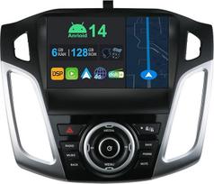 YUNTX 9 colių "Android 14" automobilinis radijas su "Ford Focus" 2011-2019| "Octa Core" | 6GB 128GB | Integruotas 4G LTE | CarPlay ir "Android Car" | DSP | DAB | HDMI | Dviejų juostų WiFi | Bluetooth