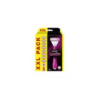 Wilkinson Sword Quattro for Women - skustuvas moterims + 8 vnt. keičiamų galvučių