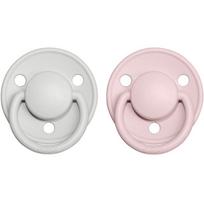 BIBS De Lux Natural Rubber Size 2: 6+ months čiulptukas Haze / Blossom 2 vnt.