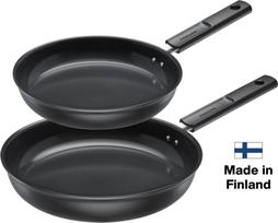Fiskars - Hard Face Frying Pan Set 24 cm + 28 cm