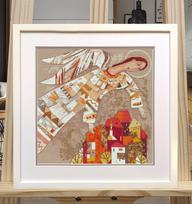 Kryželiu siuvinėjimo rinkinys „Angelas sargas“ 25×25 cm – puiki dovana