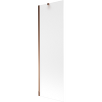 Mexen Next vonios širma 1-duris 60 x 150 cm, matinė, rožinis auksas - 895-060-000-00-30-60