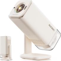 "Aurzen Boom Air" mini projektorius su "Google TV" ir "NetfIix", 4K palaikomas, įkraunamas per USB-C, išmanusis projektorius su "Dolby Audio", lauko projektorius su "WiFi" ir "Bluetooth", TOF automatinio fokusavimo funkcija, sukamas stovas