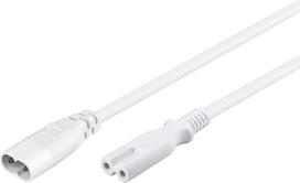 "electrosmart" 2 m IEC C7 8 pav. ilginimo kabelis - C8 vyriškos ir C7 moteriškos lyties