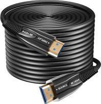 8K HDMI šviesolaidinis kabelis 4,5 m 48Gbps itin didelės spartos AOC šviesos laidininko 2.1 kabelis HDR eARC Dolby HDCP 2.2 ir 2.3 Suderinamas su PS5 "Xbox X" serijos kompiuteriu HD televizoriumi/projektoriumi/namų kinu/televizoriaus dėžute/žaidimų dėžut