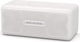 BOGASING "Bluetooth" garsiakalbis M5 Music Box Portable, 40 W erdvinis stereofoninis garsas ir galingi bosai, 30H akumuliatorius, IPX7 atsparus vandeniui, EQ, belaidis garsiakalbis, "Bluetooth" dėžutė, USB atmintinė (balta)