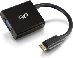 C2G 41350 HDMI vyriškosios ir VGA moteriškosios lyties adapterio keitiklis, juodas
