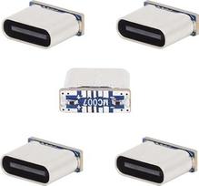 chenyang 5 pakuotės USB C "pasidaryk pats" jungtis, "Micro USB 5Pin" į USB C moteriškos lyties remontinis pakaitinis litavimo adapteris Standartinis kaiščių priskyrimas