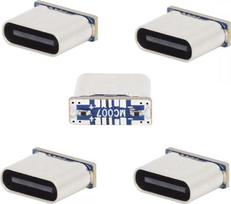 CY jungtis 5 vnt., daug DIY lituoklių C tipo moteriškos jungties jungtis pakeiskite Micro USB 5Pin moteriška SMT tipo DC 5V maitinimo jungtimi