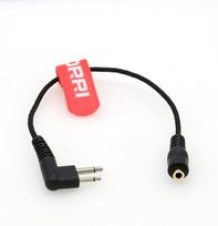 DRRI M1-3,5 mm moteriškas adapteris su "Motorola" 2 kontaktų vyrišku adapteriu, skirtas "Motorola" BPR40 CP100d CP110 CP125 CP150 CP185 CP200 CP200d