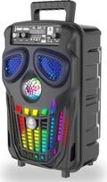Idance Bluetooth PartyBox Funky Skull FS400 Nešiojamasis "Bluetooth" vakarėlio garsiakalbis su šviesos efektais