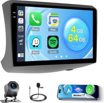 Roinvou 4+64G Android 15 automobilinis radijas Toyota Vitz XP10 Yaris Space Echo 1999-2005 Carplay Android automobiliams, 9 colių automobilinis radijas su jutikliniu ekranu ir GPS Bluetooth EQ WiFi RDS FM SWC atbulinės eigos kamera
