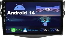 SXAUTO Android 13 IPS automobilinis radijas "Toyota RAV4" (2007-2012 m.) - Integruotas "CarPlay" / "Android Car" - atbulinės eigos kamera - 2G + 32G - Valdymas vairu DAB Fast Boot WiFi DSP Bluetooth - 2 DIN 9
