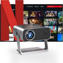 [Sertifikuotas "Netflix" ir automatinis automatinis fokusavimas] "XuanPad" projektorius su "WiFi" ir "Bluetooth" 30000L 1080P projektorius, 210° pasukamas stovas, automatinis geometrijos koregavimas, dulkių šalinimo ir šilumos išsklaidymo konstrukcija
