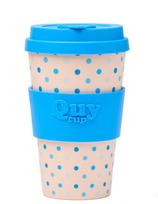 Termo puodelis QUY cup, 400 ml, Pois Blu