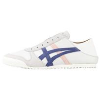 Onitsuka Tiger Mexico 66 Patogūs kasdieniai odiniai audinio ilgaamžiai lengvi žemi bėgimo bateliai Moteriški sportbačiai Balti Mėlyni 1182A052-100 35.5