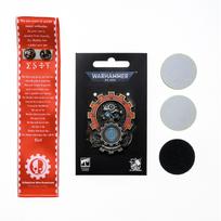 Žvaigždės kaltas žvaigždės liejinys, Warhammer 40K figūrėlės pakabukas, Mechaninio Dievo Bažnyčios Purity Mark ženklelis Brooch sticker integrated version in stock