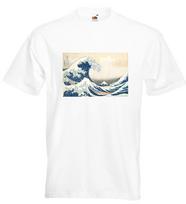 Hokusai Marškinėliai Didžioji banga Japonija Katsushika Hokusai Kanagawa S