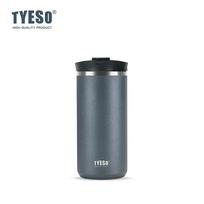 Tyeso French Press kelioninis puodelis 304 nerūdijančio plieno nešiojamas šalto virimo kavos aparatas arbatos sietelis dvigubos sienelės izoliuotas termosas 600ML žalia