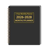 2026-2028 Mėnesinis Kalendorius Planuotojas, 3 Metų Mėnesinis Tvarkaraščio Organizatorius One Size