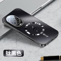 Case For Huawei Nova 14 Ultra AG Matte Magnetic Wireless Charging Hard Cover For Nova 14 13 12 Pro Shockproof Soft Bumper Shell Huawei nova 14 Ultra juoda