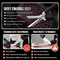Meat Membrane Removal Tool Rib Prep Ergonomic Easy to Clean Professional Kitchen Gadget for