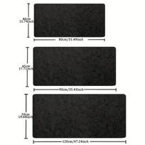 Premium Gaming Desk Mat, Multi Size Wool Felt Mouse Pad Office Computer Desk Protector Mat Keyboard Non-slip Pad 80x40 cm tamsiai pilka spalva