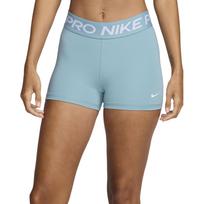 Nike Pro Raidės Elastingos Vidutinio Juosmens Slim Fit Trijų Ketvirčių Sportinės Šortai Moteriški Šortai Džinsų Mėlyna CZ9857-464 L