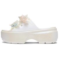 Crocs Elegantiškos Madingos Patogios Greitai Džiūstančios Šlepetės Moteriška Avalynė Baltos 210180-100 38-39