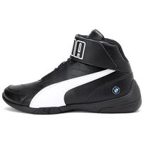 Puma Bmw M Series Kart Cat Iii Mid Synthetic Leather Training Shoes Men Sneakers Black White 306196-01 42