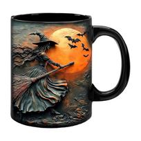 Halloween 3D Witch Mug Ceramic Coffee Cup With Spooky Design Halloween Gift Coffee Cup For Party Decor Gift 1