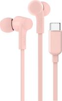 "Belkin SoundForm" laidinės ausinės į ausis su mikrofonu ir USB-C jungtimi, skirtos "iPhone 16/15", "iPad Mini", "Galaxy S24", "Android" ir kitiems USB-C įrenginiams - rožinės spalvos